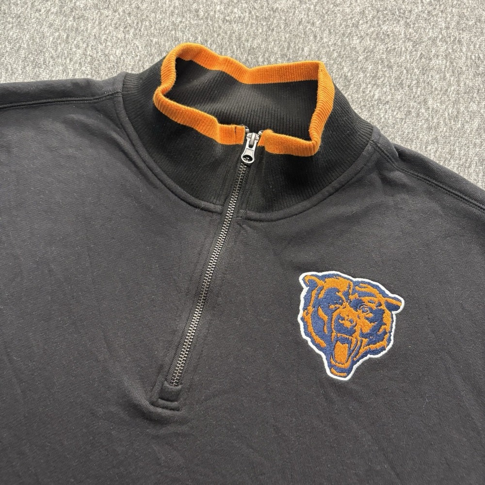 Darius Rucker NFL Chicago Bears 1/4 Zip Sweater in Black Size XXL